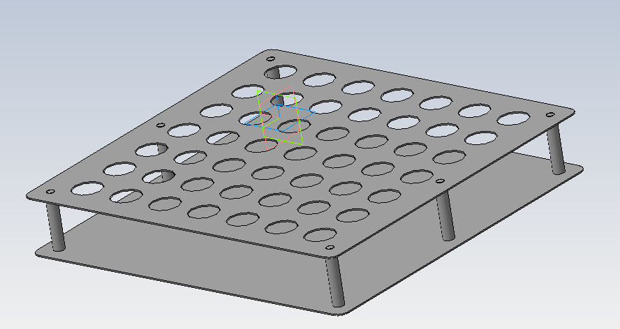 3D модель Подставка для цанг 63х400х380 D33 мм