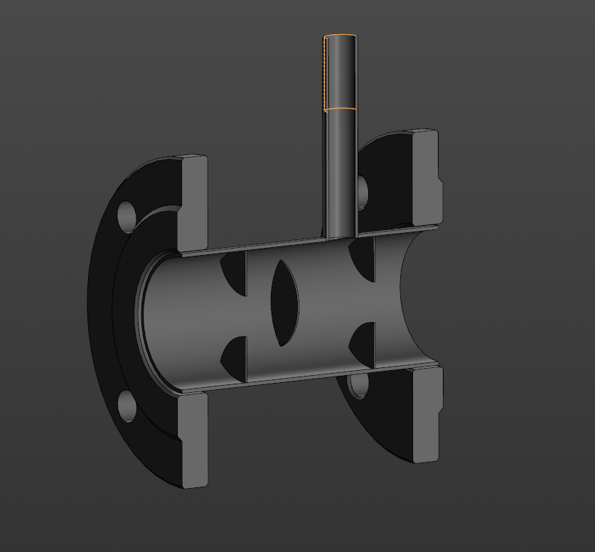 3D модель Смеситель статический вихревой СМВ 65Н (DN 65 PN 10)
