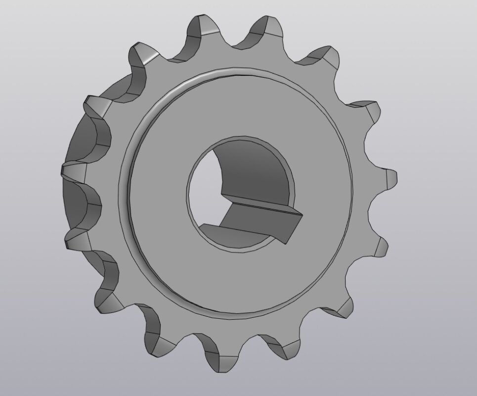 3D модель Звездочка ведущая для снегоуборщика DAEWOO S 7560 2024