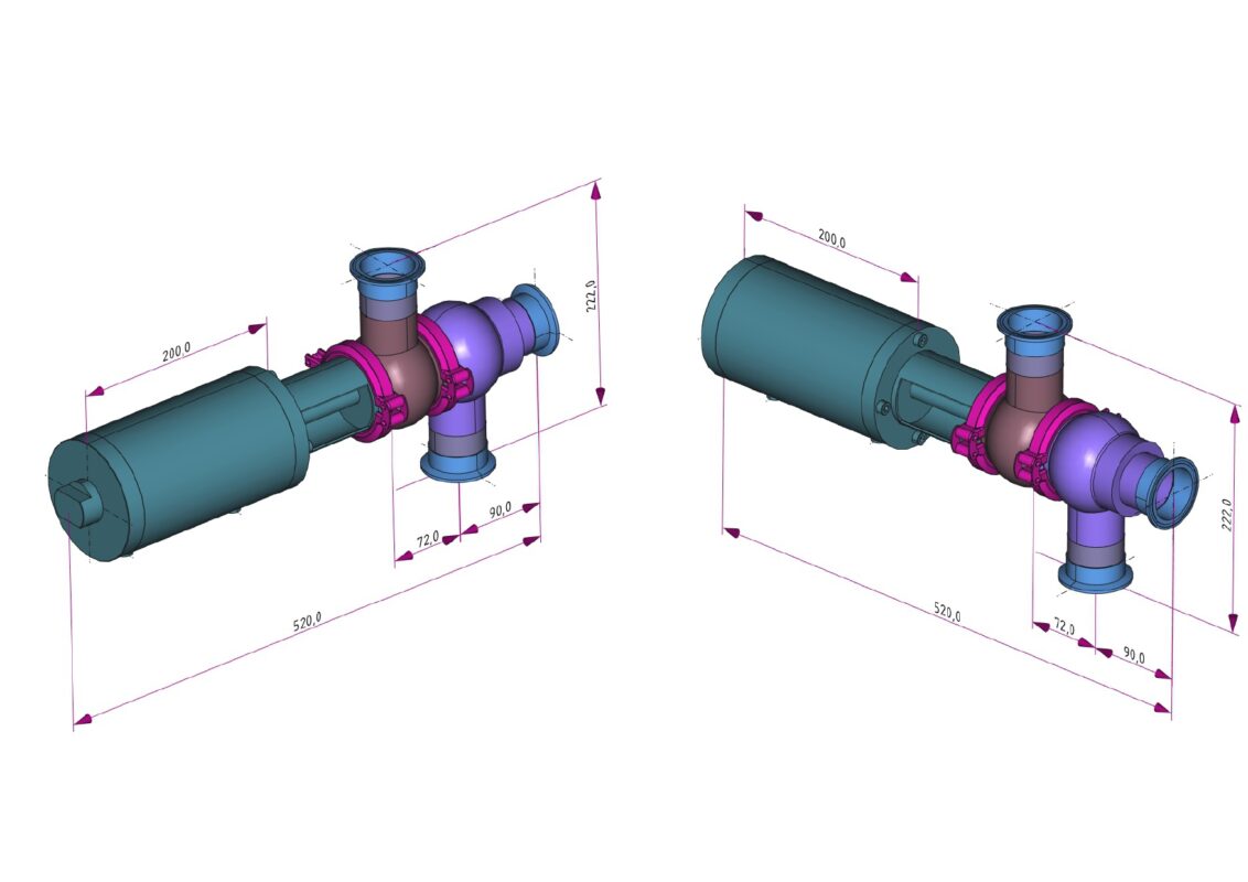 Чертеж Распределительный односедельный клапан Inoxpa-50.8- 4