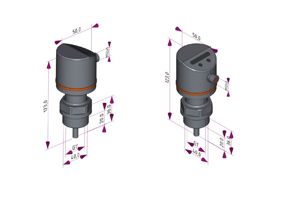 3D модель Датчик потока SI6600 IFM