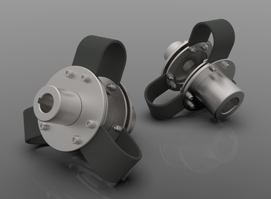 3D модель Лепестковая полумуфта для вибростенда