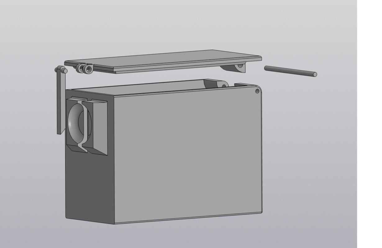 3D модель Тубус квадратный опечатываемый