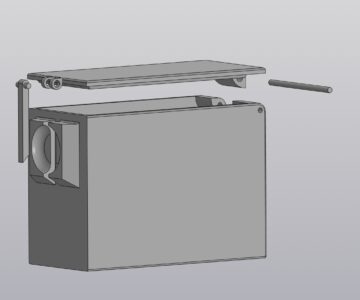 3D модель Тубус квадратный опечатываемый