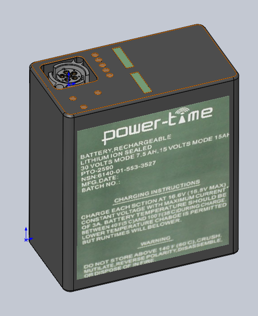 3D модель Аккумуляторная батарея PTO-2590 PowerTime