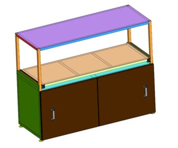 3D модель Стеллаж для оргтехники
