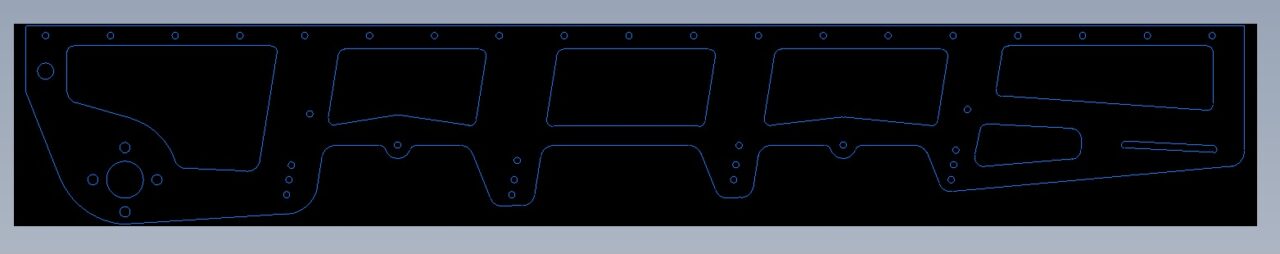 Чертеж Боковина мотобуксировщика 73 звена
