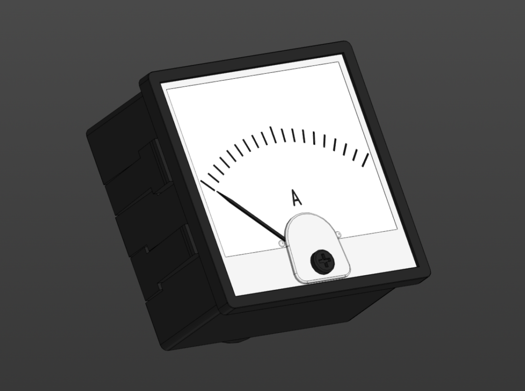 3D модель Амперметр М42608