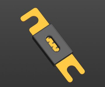 3D модель Модель предохранителя ANL 400A