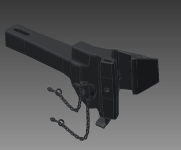 Чертеж Модель автосцепного устройства грузовых вагонов