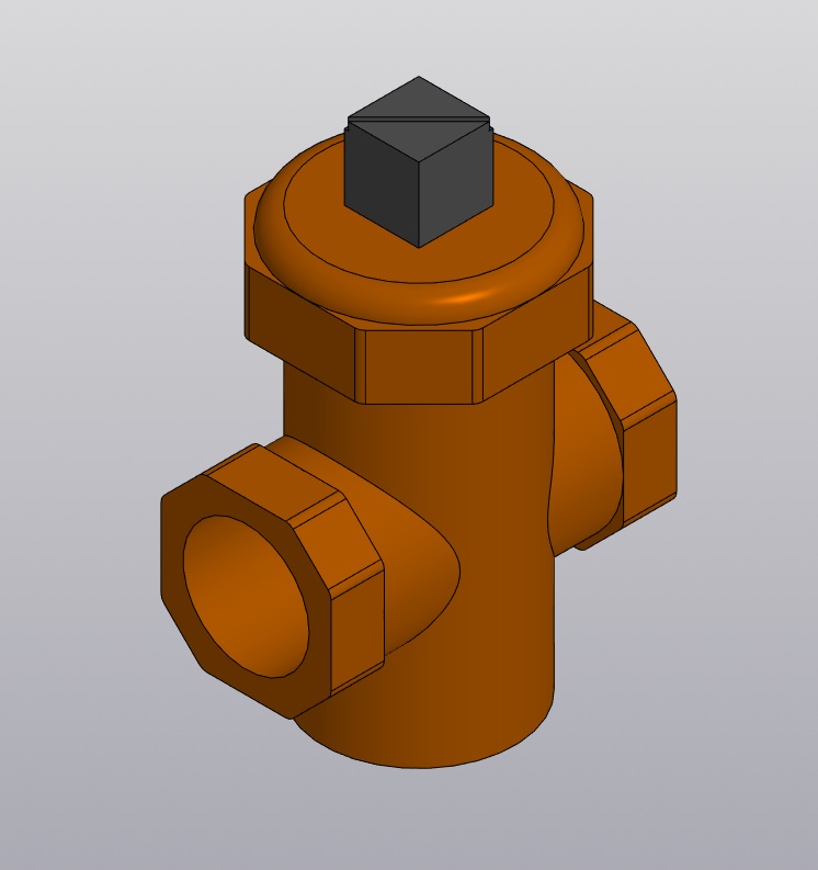 3D модель Краны пробковые 11Б1бк (Ду-20, 25, 32)