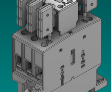 3D модель Контактор 1762264459_40_VSK_40_10_230V_5060Hz номинал 40 А