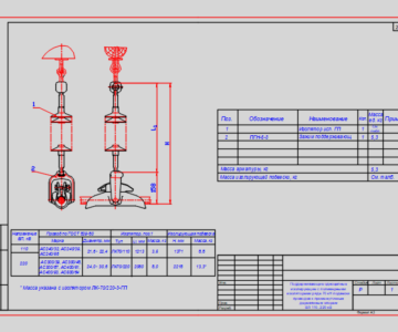 Чертеж Типовые решения натяжные, поддерживающие одноцепные и двухцепные изолирующие с полимерными изоляторами ряда 70 и 120 кН подвески проводов ВЛ 35-220 кВ
