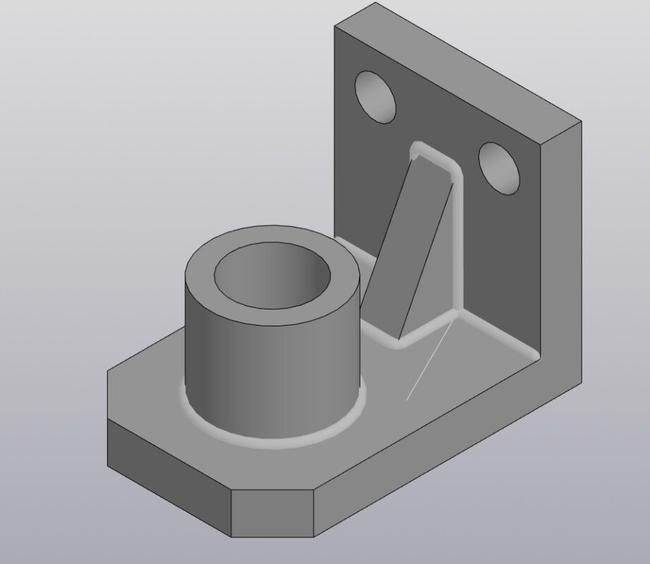 3D модель Набор металлических кронштейнов