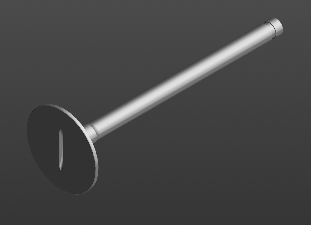 3D модель Клапан впускной 150В-1007010-Б и выпускной 150В-1007015-Б (ЗИЛ-164)