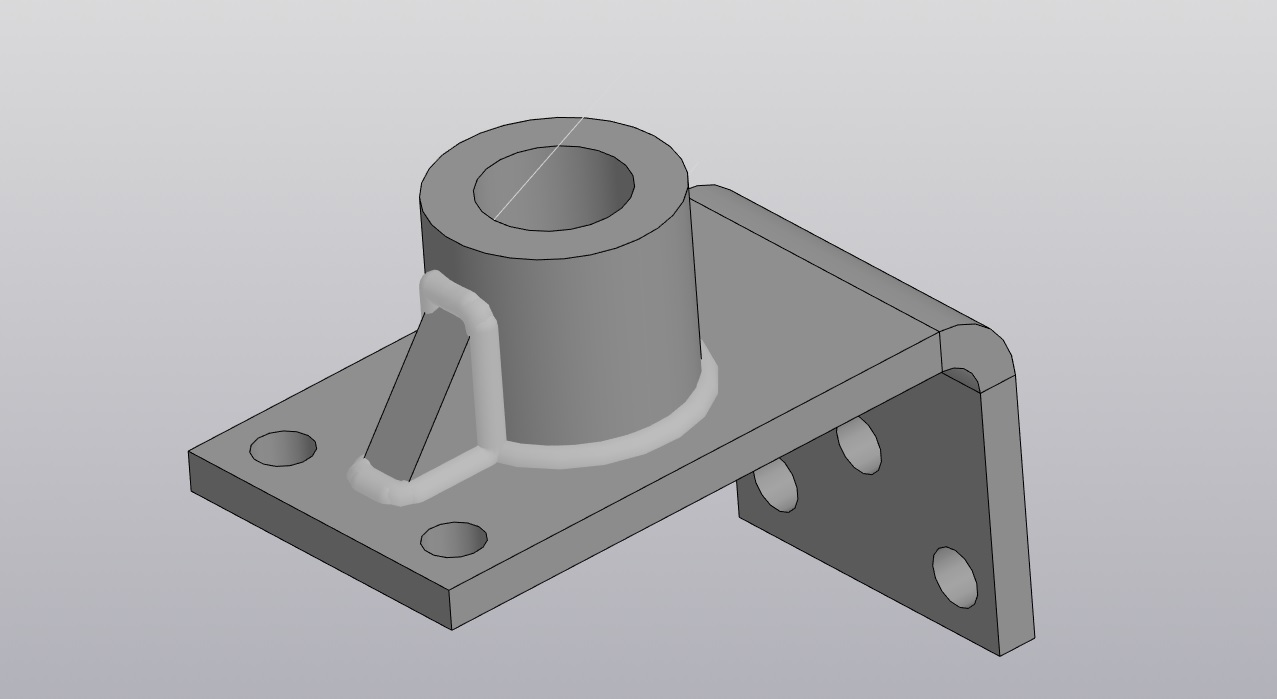 3D модель Набор металлических кронштейнов