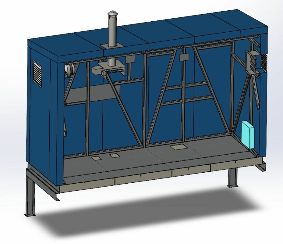 3D модель Блочно-модульное здание контейнерного типа
