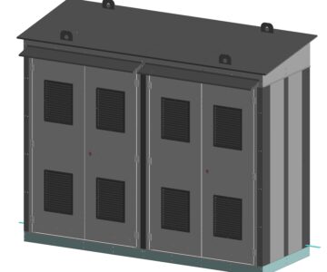 3D модель БМЗ для шкафа учета электроэнергии