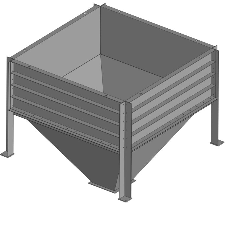 3D модель Бункер накопительный 10куб.м