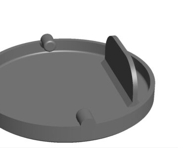 Чертеж Заглушка отверстия буксировочного крюка пежо 307