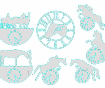 Чертеж Шаблоны для часов "лошадки"