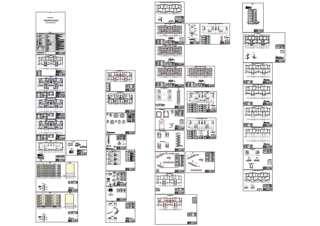 Чертеж Проект жилого дома 7 этажей , г. Актау