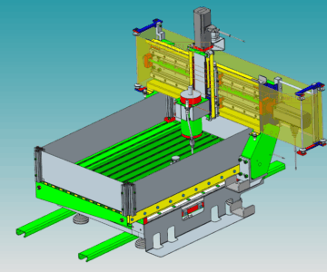 3D модель Самодельный фрезерный станок с ЧПУ под управлением Mach3