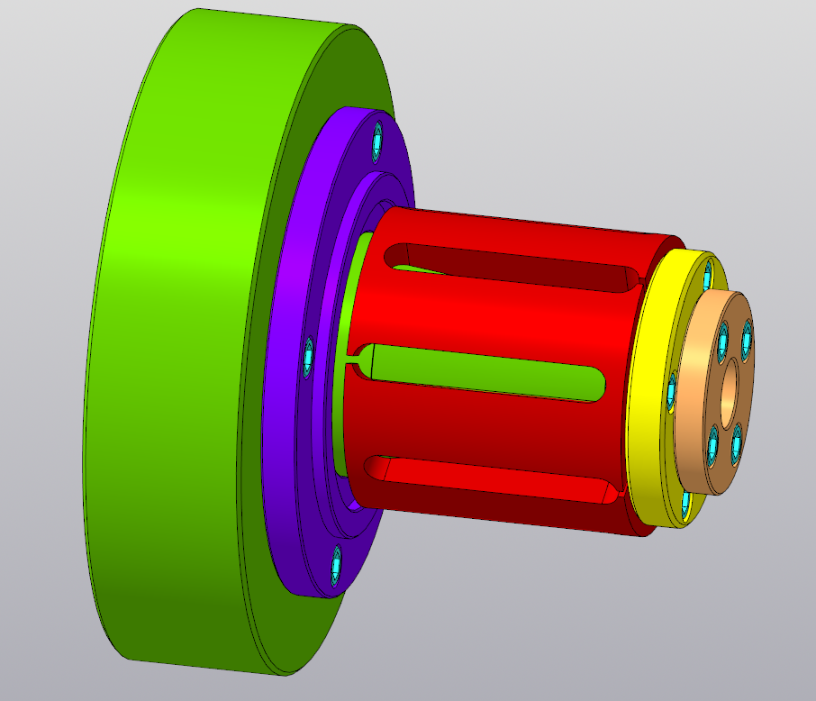 3D модель Токарная цанговая оправка ручного зажима