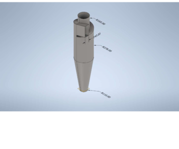 3D модель Параметрическая модель циклона ЦН-15 выполненная в Autodesk Inventor