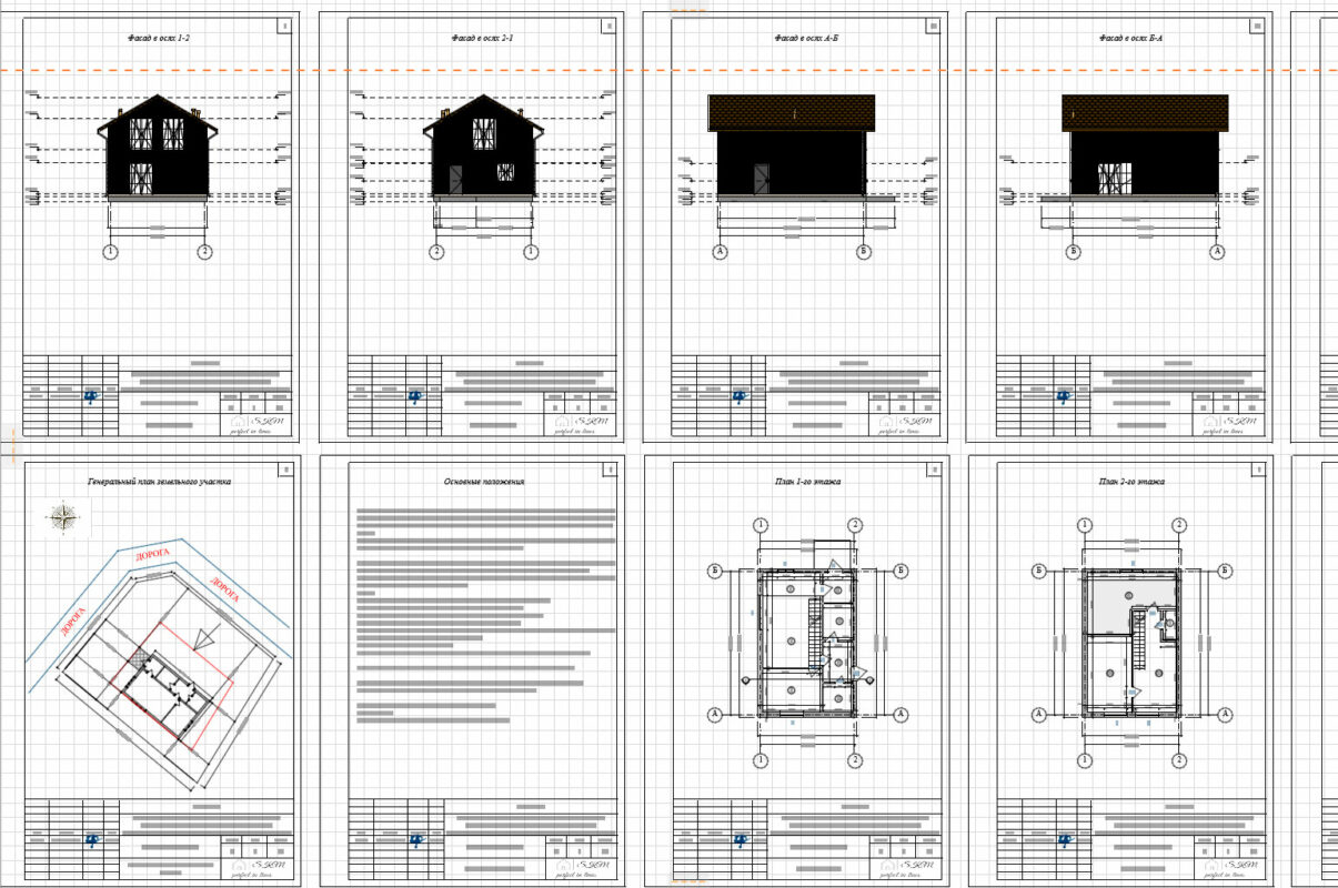 3D модель Полутораэтажный жилой дом 108 м2