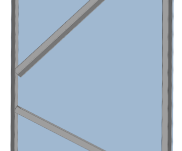 3D модель Дверь металлическая 1200х2000