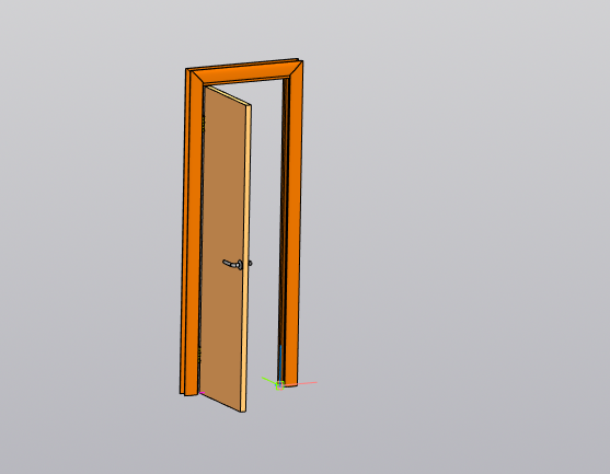 3D модель Дверной блок в ванную 685х2055 мм