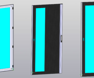 3D модель Конструктивные элементы шкафа ABB System pro E Power Часть 2 (двери)