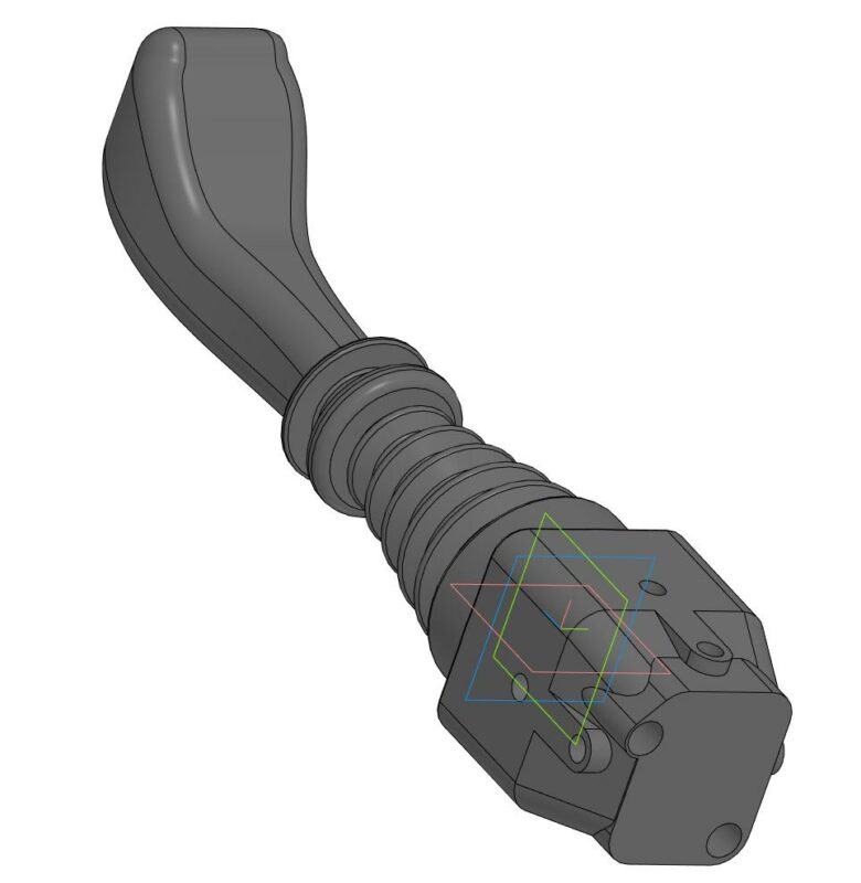 3D модель Джойстик для гидрораспределителя троссовый (ID-6029 INDEMAR)