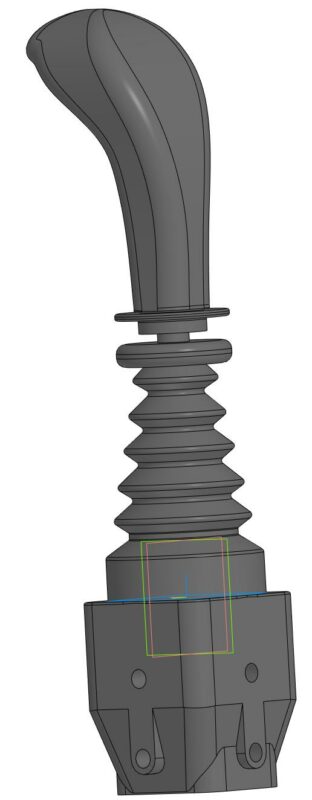 3D модель Джойстик для гидрораспределителя троссовый (ID-6029 INDEMAR)