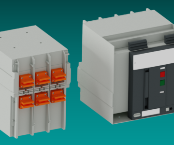 3D модель Воздушный автоматический выключатель ABB Emax2 E2.2, 2500 А  (2 варианта)