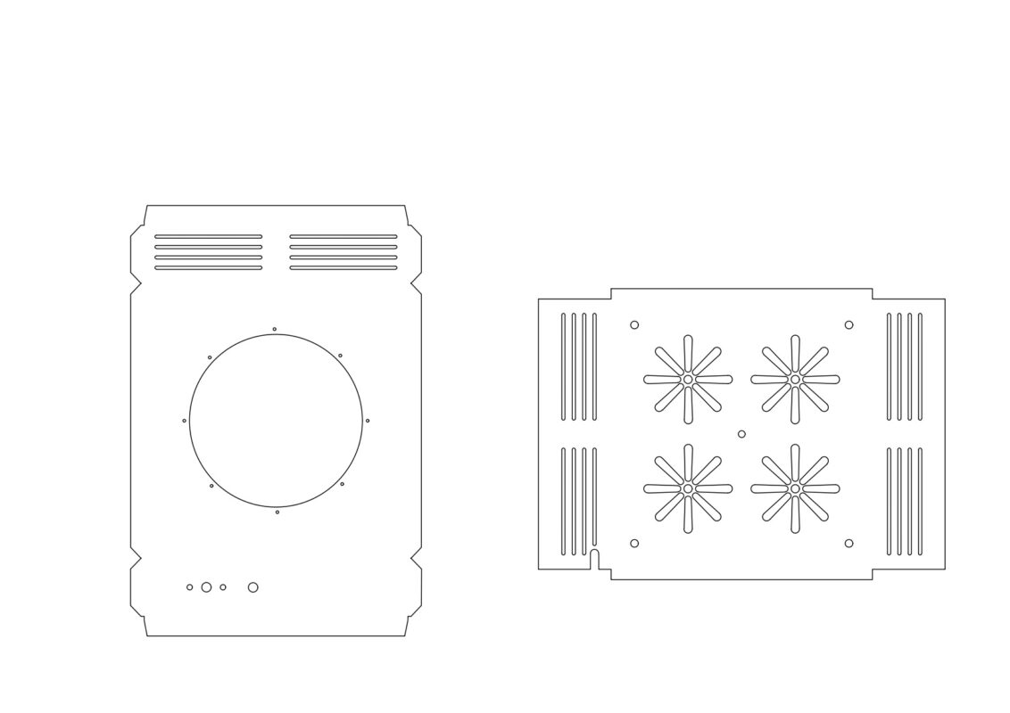 Чертеж Корпус электроплитки