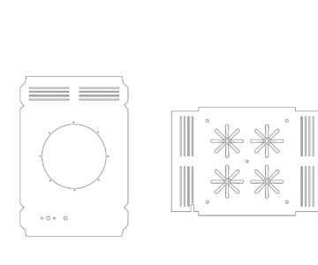 Чертеж Корпус электроплитки