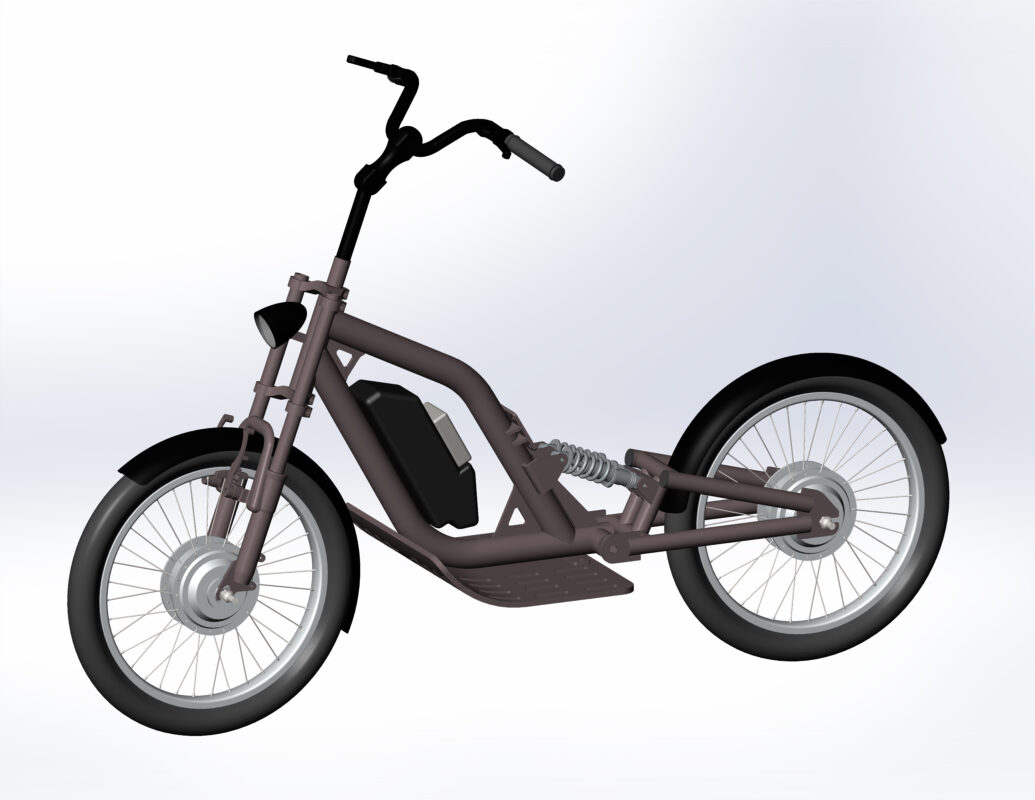 3D модель 3D модель электросамоката 20″