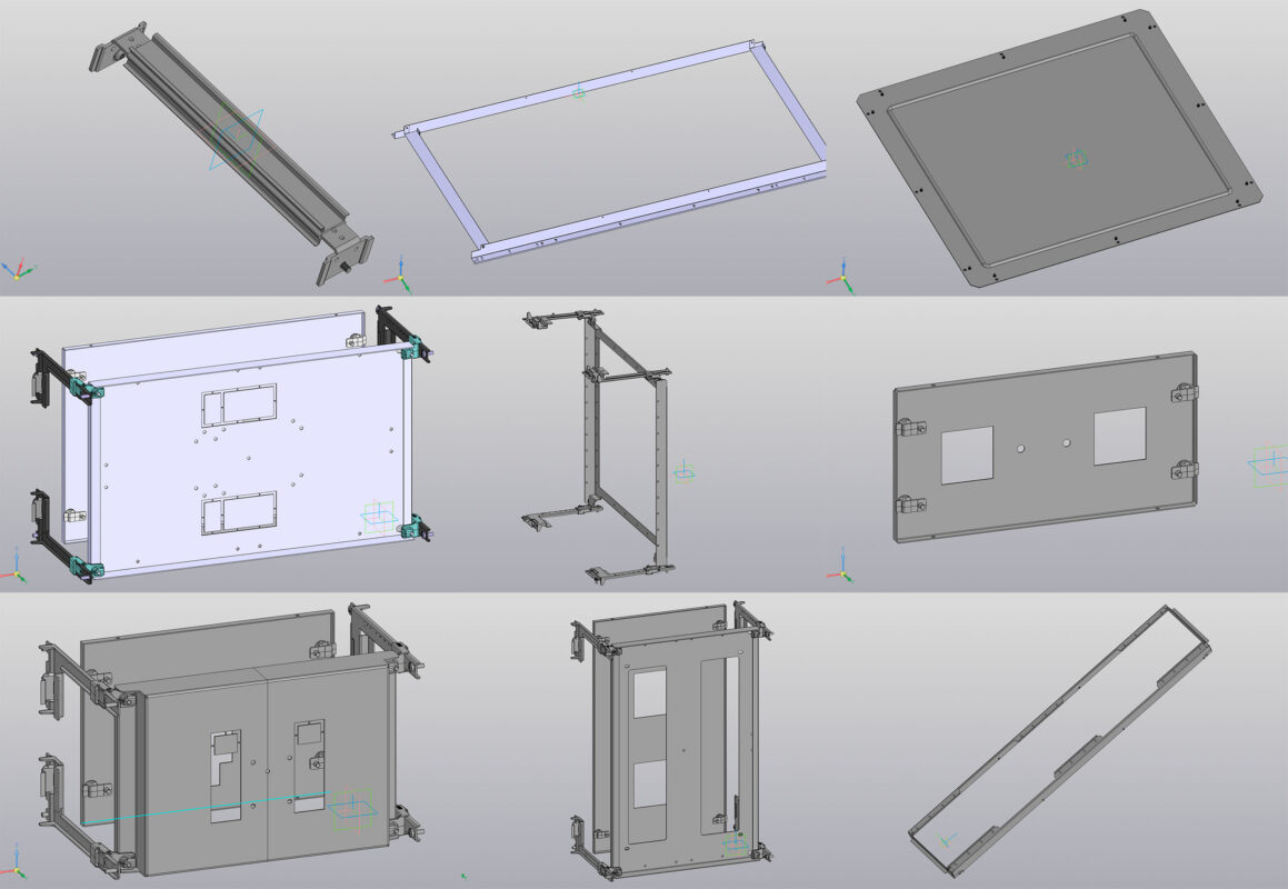 3D модель Конструктивные элементы шкафа ABB System pro E Power Часть 3