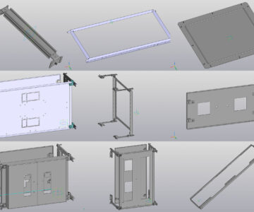 3D модель Конструктивные элементы шкафа ABB System pro E Power Часть 3