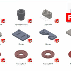 3D модель Кондуктор для фланцев