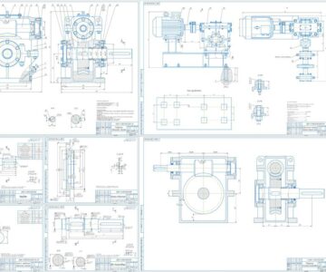 Чертеж Привод цепного конвейера uпр=32