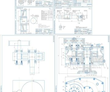 Чертеж Курсовой проект “Привод к мешалке” (Шейнблинт 13 задание 5 вариант )