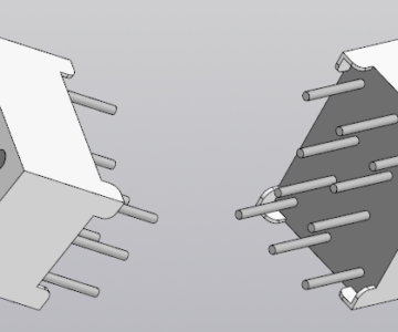3D модель Индикатор семисегментный FYS-2811A(B)X-XX