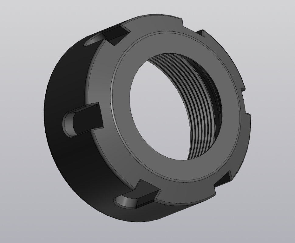 3D модель Гайка ER32UM