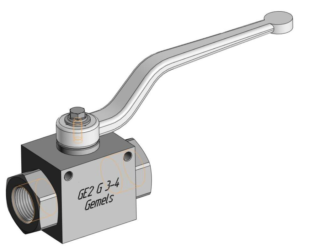 3D модель Кран шаровый GE2 G3/4 Gemels