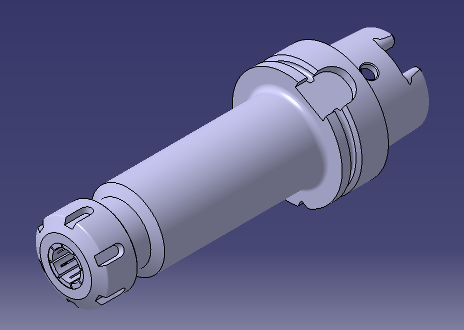 3D модель Патрон цанговый HSK63A-ER25-150