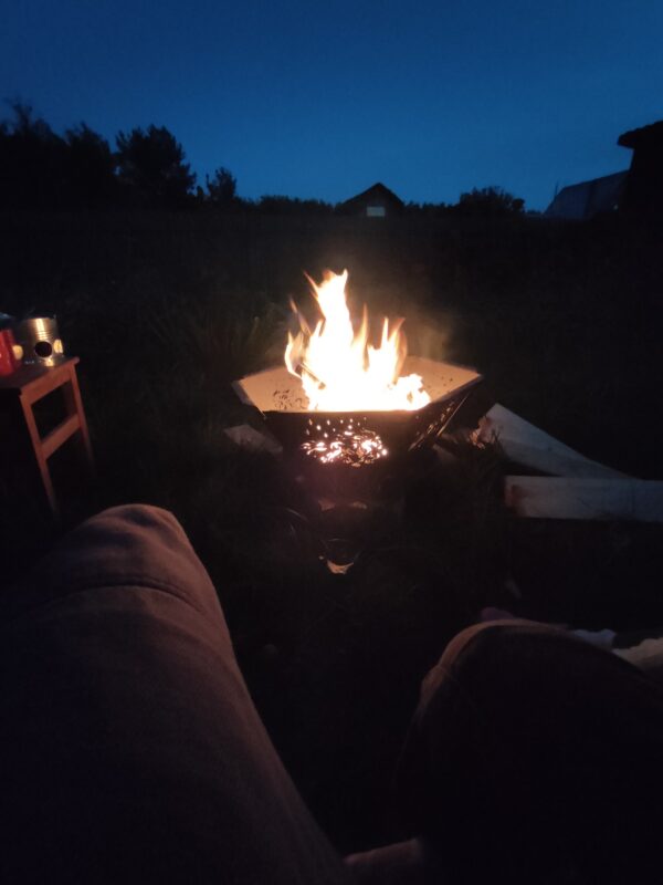 3D модель Костровая чаша шестигранная, разборная из листа 4 мм.