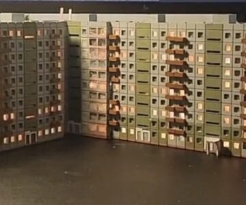 3D модель 3d модель 10 этажного панельного дома для печати